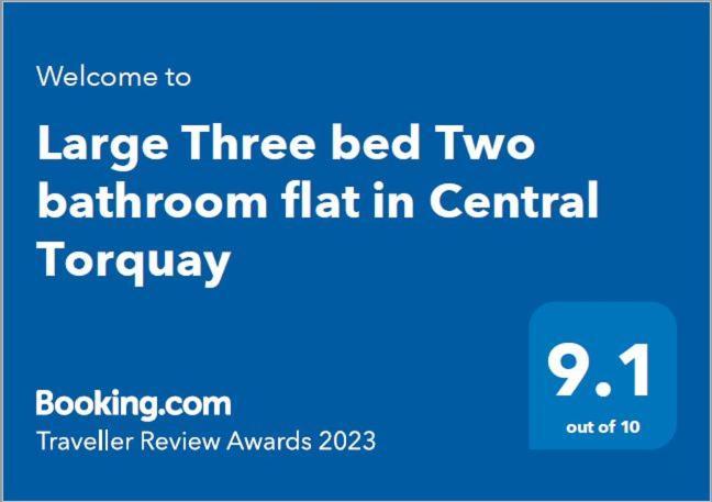 Large Three Bed Two Bathroom Flat In Central Torquay Dış mekan fotoğraf